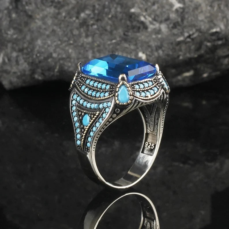 Stellar Sapphire Crest Ring