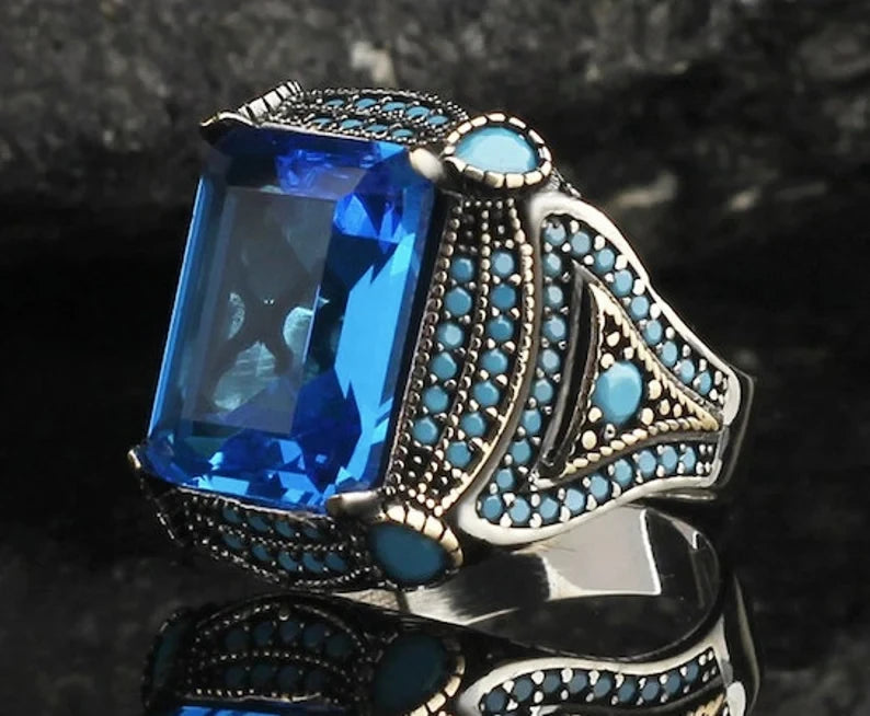 Stellar Sapphire Crest Ring